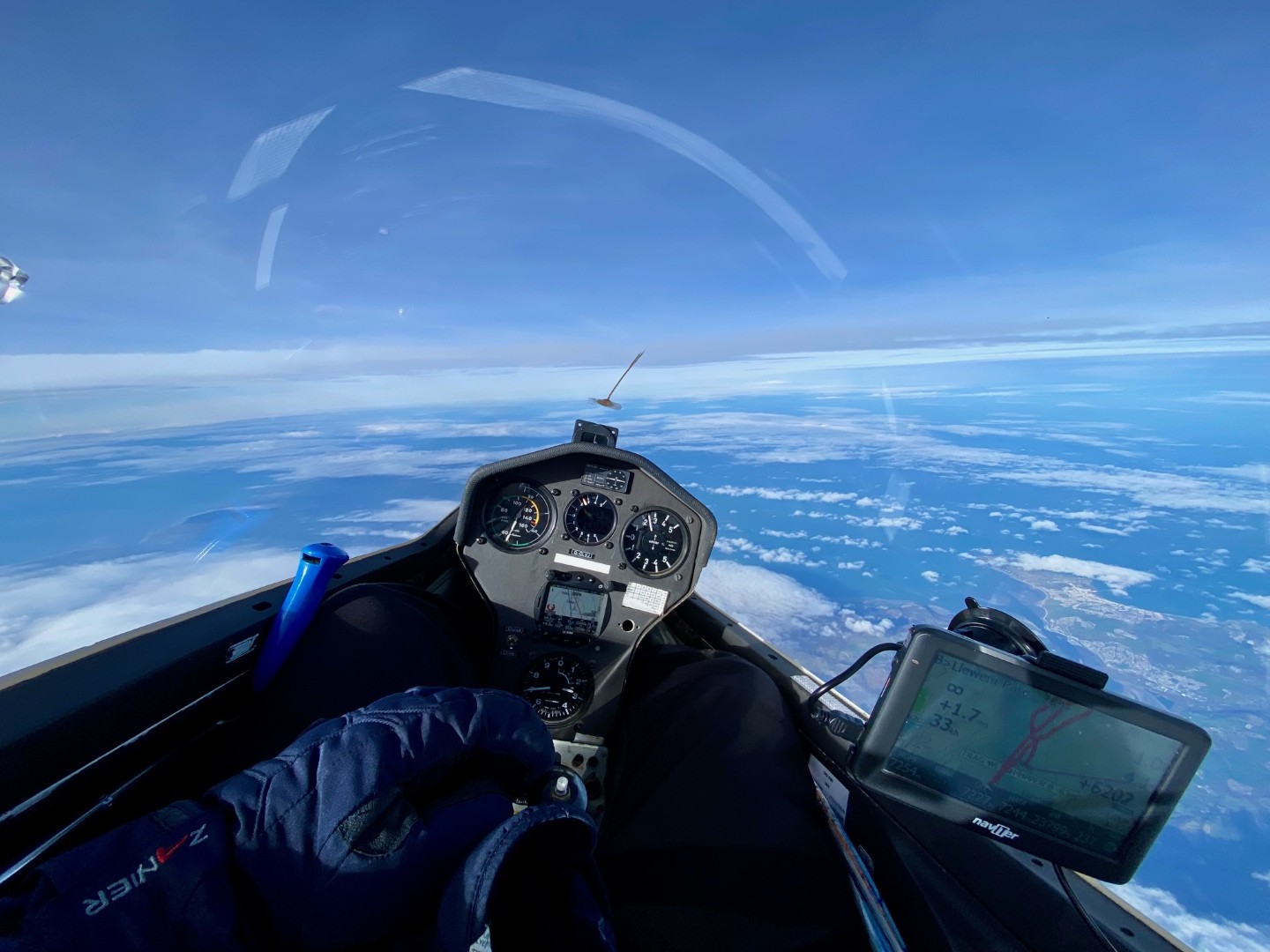 In DG505 at 24000ft (7300m)