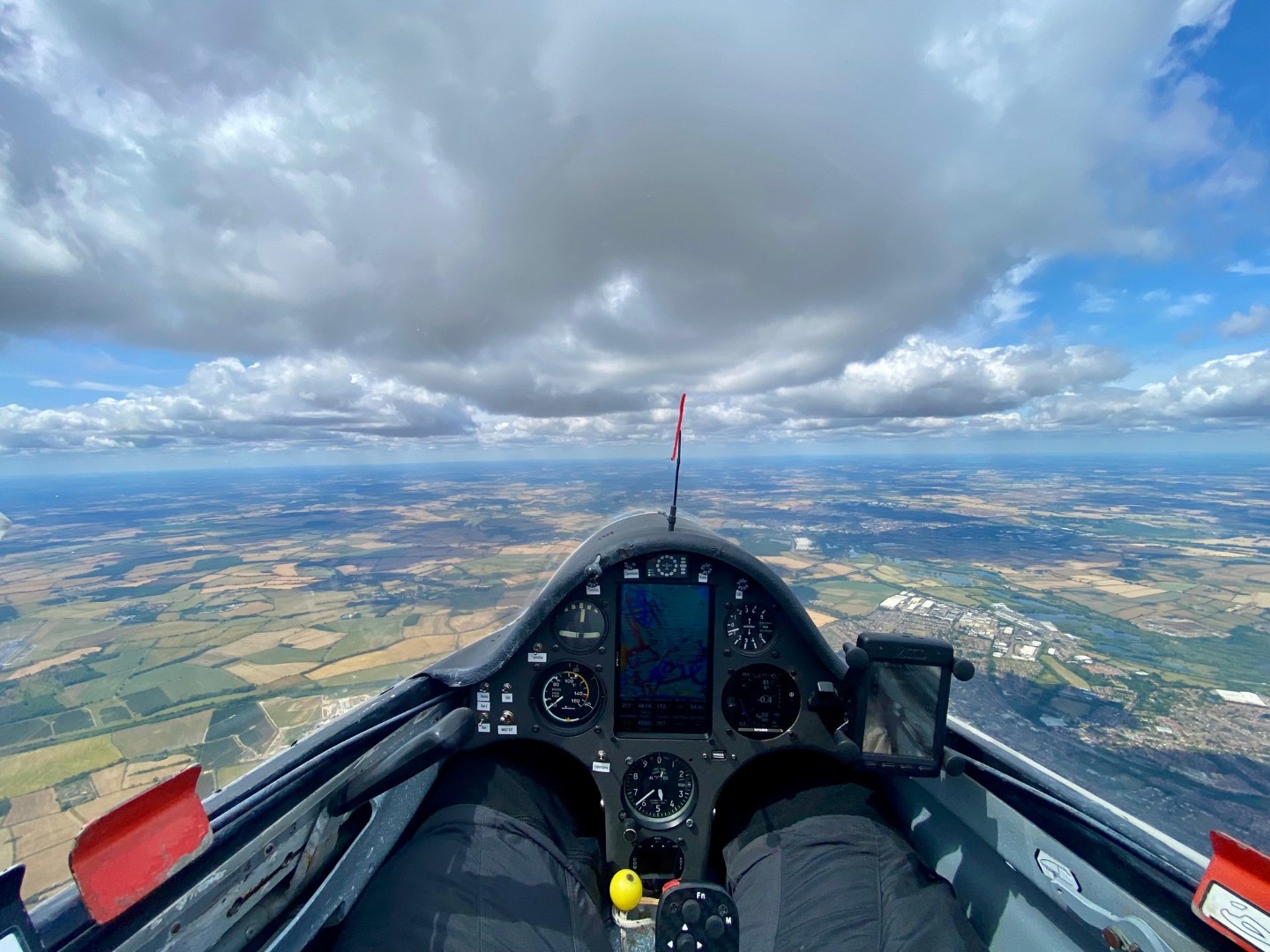 Flying over Cambridgeshire